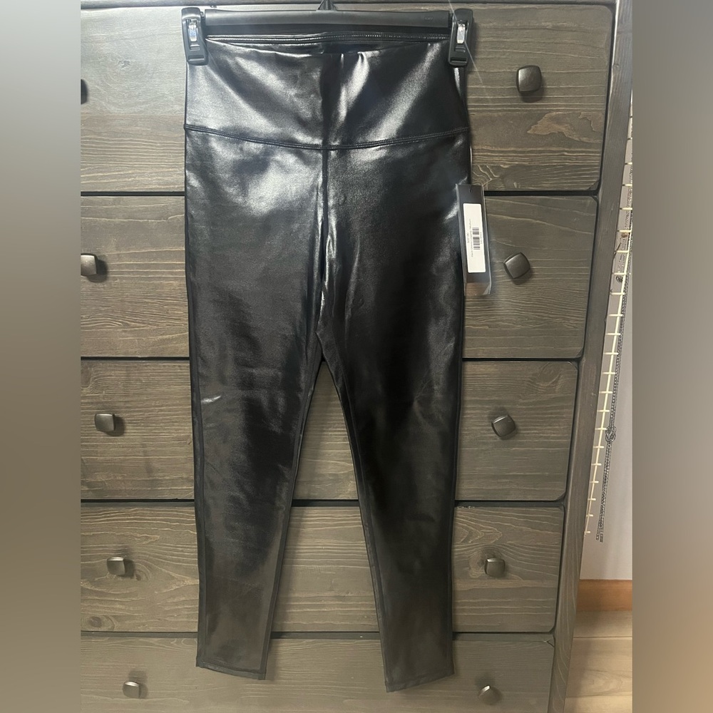 Black Faux Leather Leggings